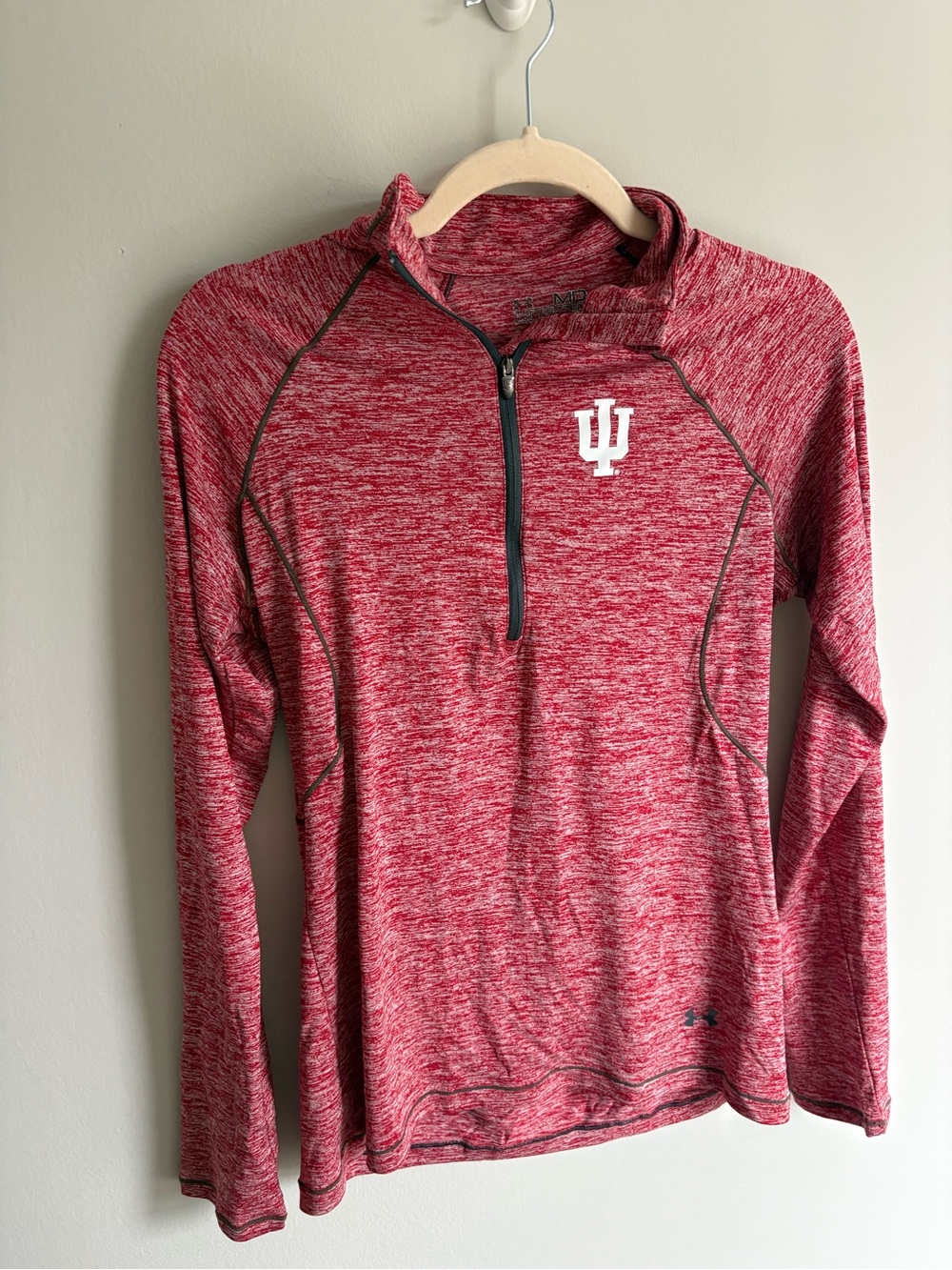 Under Armour Red Heathered Quarter-zip